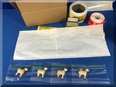 Andrews Estate Service AES86 Putz Sheep Packaging