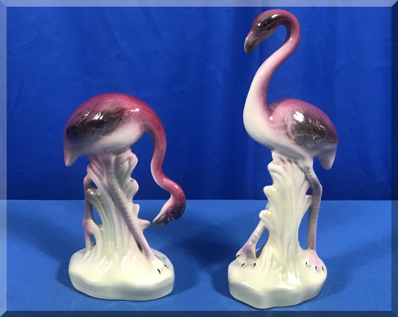 AES86.com Ceramic Pink Flamingos