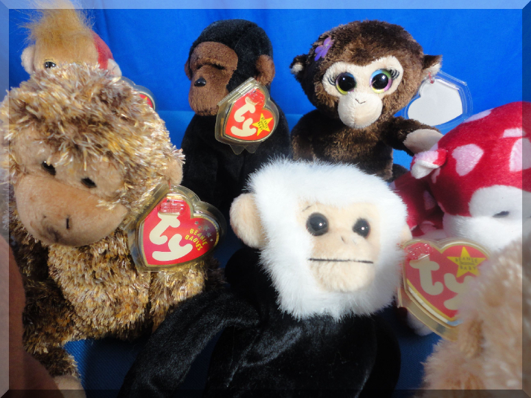 AES86.com TY Beanie Babies Monkeys