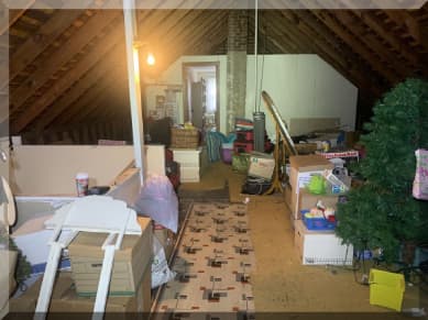Andrews Estate Service Household Liquidation Specialist Attic East View Buffalo NY 14221 Cluttered