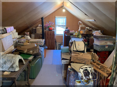 Andrews Estate Service Household Liquidation Specialist Attic Medina NY 14103 Cluttered