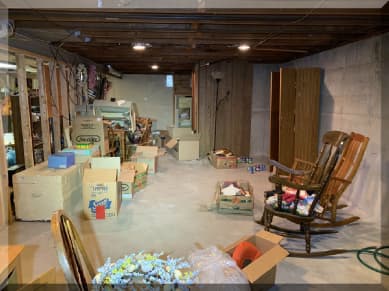 Andrews Estate Service Household Liquidation Specialists Basement Tonawanda NY 14150 Cluttered