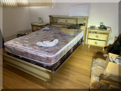 Andrews Estate Service Household Liquidation Specialists Bedroom Williamsville NY 14221 Cluttered