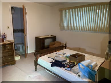 Andrews Estate Service Household Liquidation Specialists Bedroom Williamsville NY 14221 Cluttered