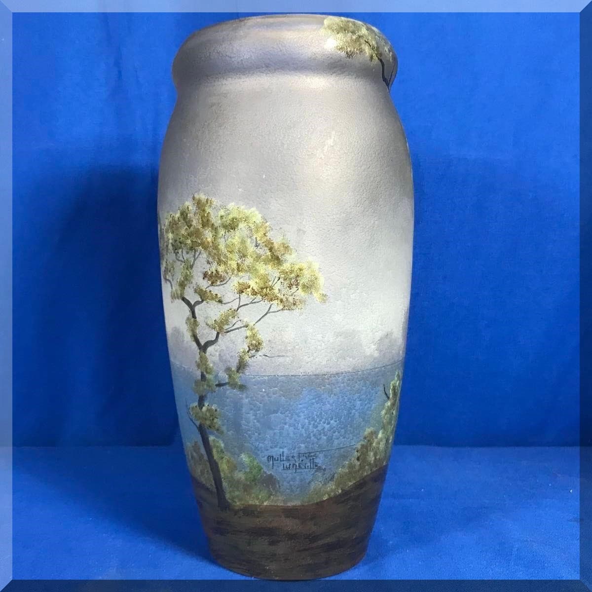Andrews Estate Service AES86 1909 Muller Freres Luneville Vase 24 Andrews Estate Service AES86 1909 Muller Freres Luneville Vase 24