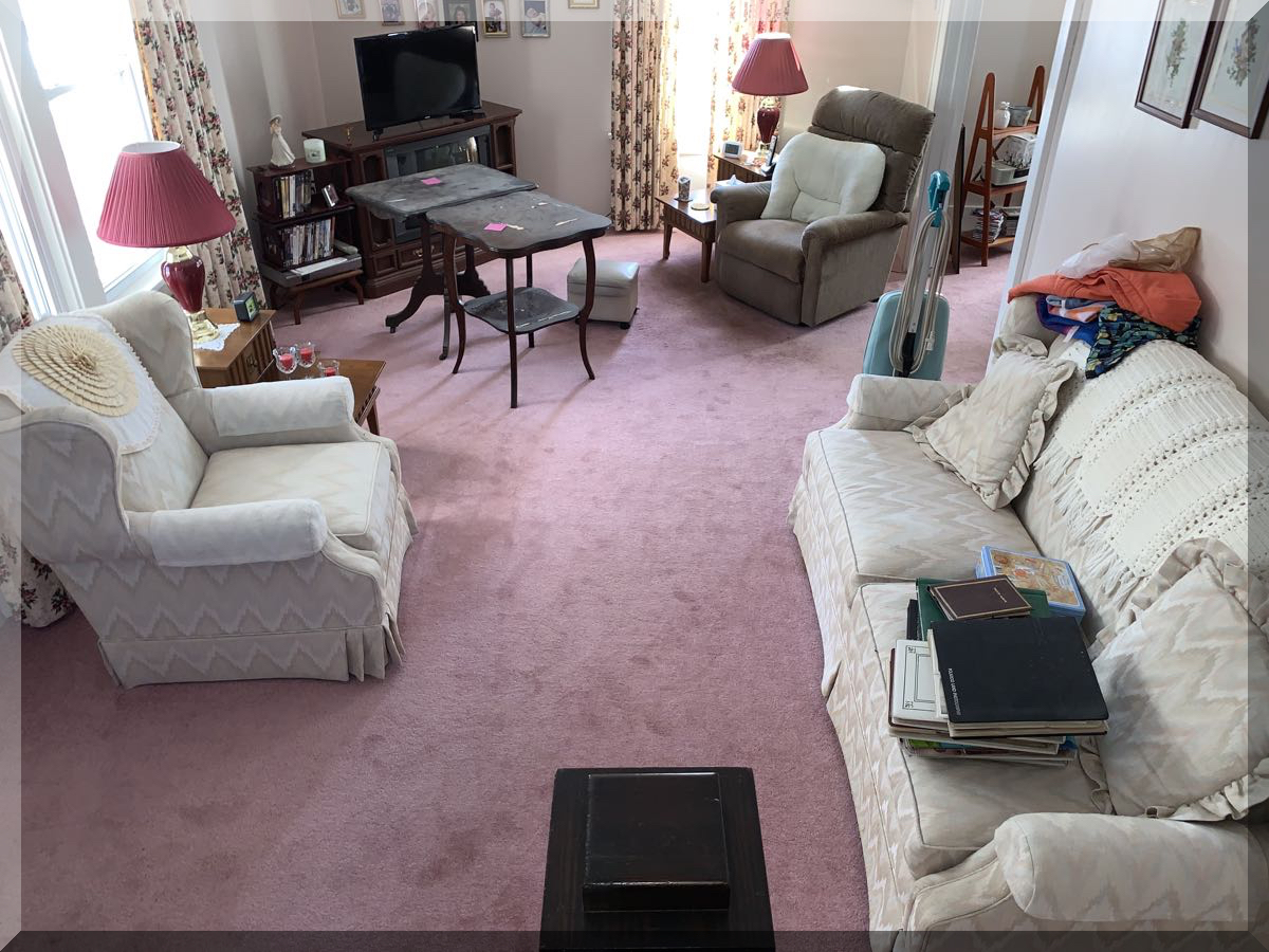 Andrews Estate Service Household Liquidation Specialists Living Room Medina NY 14103 Cluttered