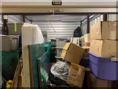 Andrews Estate Service Household Liquidation Specialists Storage Unit 10x15 Lackawanna NY 14218 Cluttered