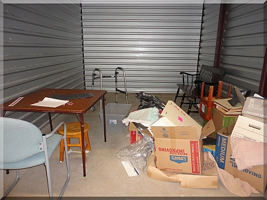 Andrews Estate Service Household Liquidation Specialists Storage Unit 10x15 Williamsville NY 14221 Cluttered