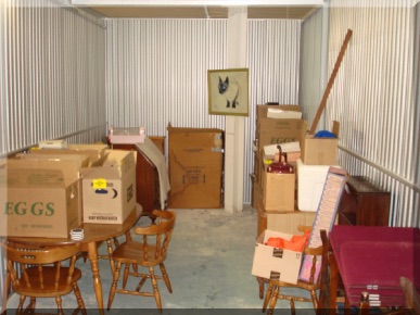 Andrews Estate Service Household Liquidation Specialists Storage Unit 10x25 West Seneca NY 14224 Cluttered