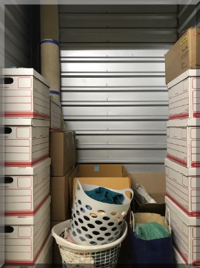 Andrews Estate Service Household Liquidation Specialists Storage Unit 5X5 Blasdell NY 14219 Cluttered