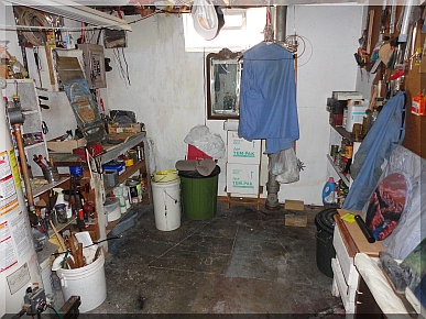 Andrews Estate Service Household Liquidation Specialists Basement Storage Tool Room Cluttered