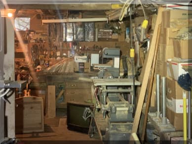 Andrews Estate Service Household Liquidation Specialists Tool Room West Seneca NY 14224 Cluttered